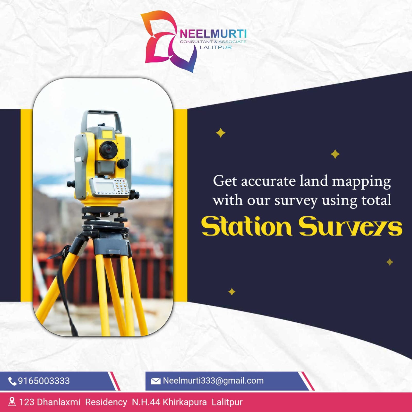 Land Survey Services (DGPS, Drone & Total Station)